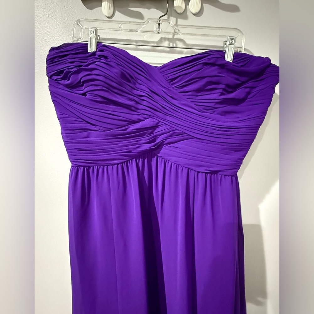 Lauren Ralph Lauren Evening Women Gown Violet  Purple 16 Ruched Bodice NWT S‎